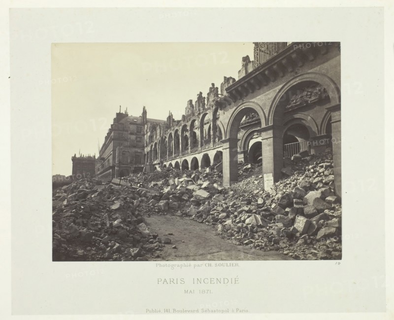 Paris Fire (Ministry of Finance), May 1871. Creator: Charles Soulier.