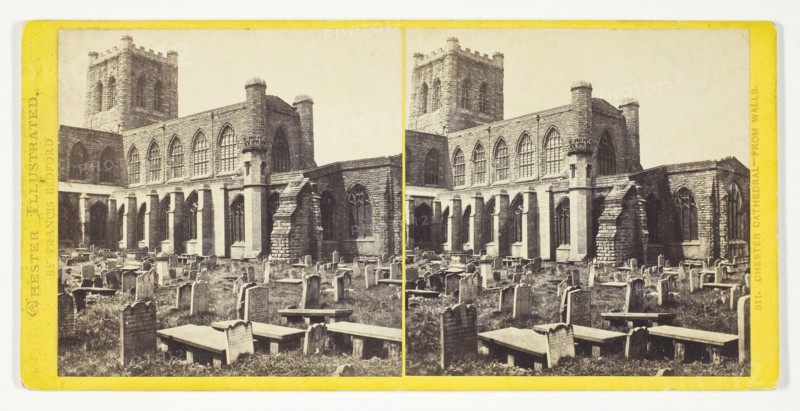 Chester Cathedral - From Walls, 1850/94. Creator: Francis Bedford.