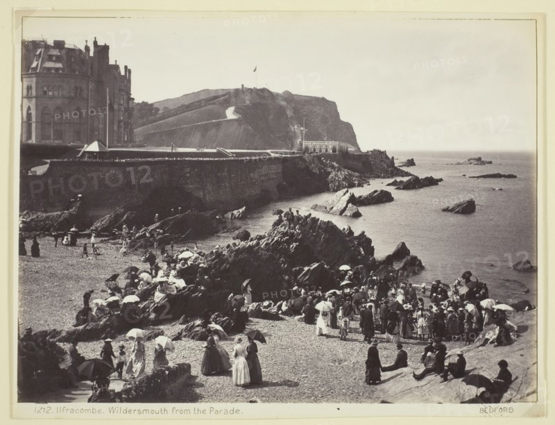 Ilfracombe, Wildersmouth from the Parade, 1860/94. Creator: Francis Bedford.