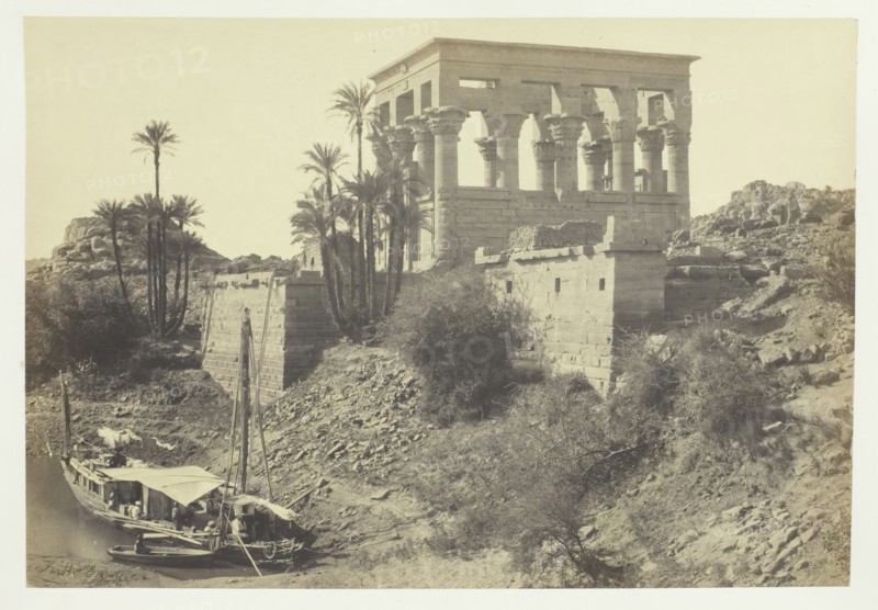 Pharoahs Bed, Island of Philæ, 1857. Creator: Francis Frith.