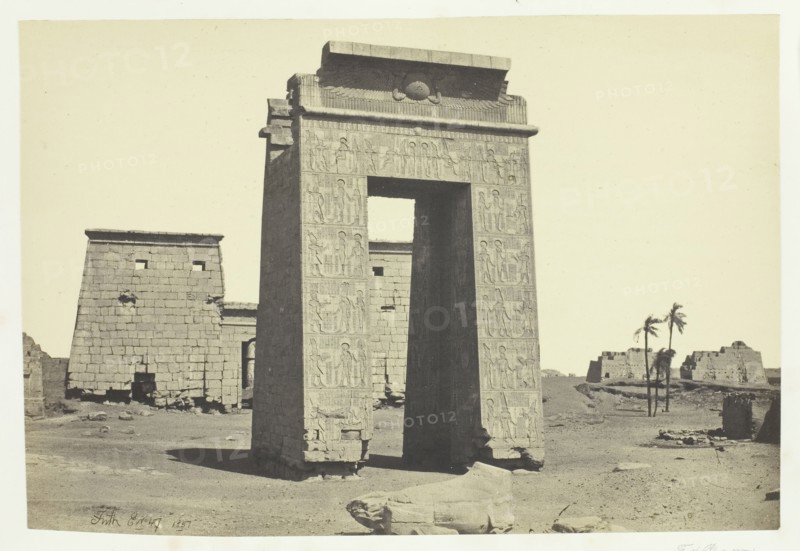 Sculptured Gateway, Karnac, 1857. Creator: Francis Frith.