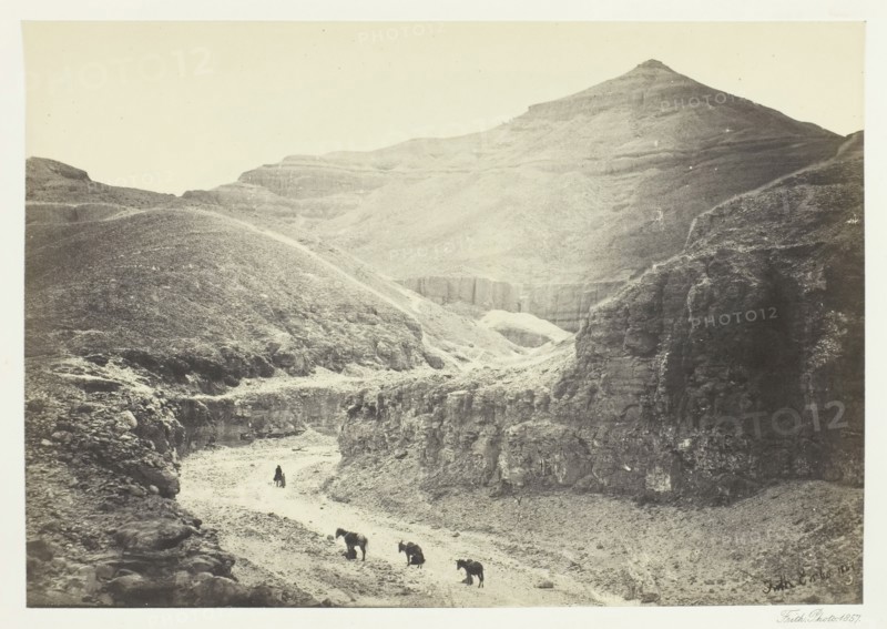 Valley of the Tomb of the Kings, Thebes, 1857. Creator: Francis Frith.