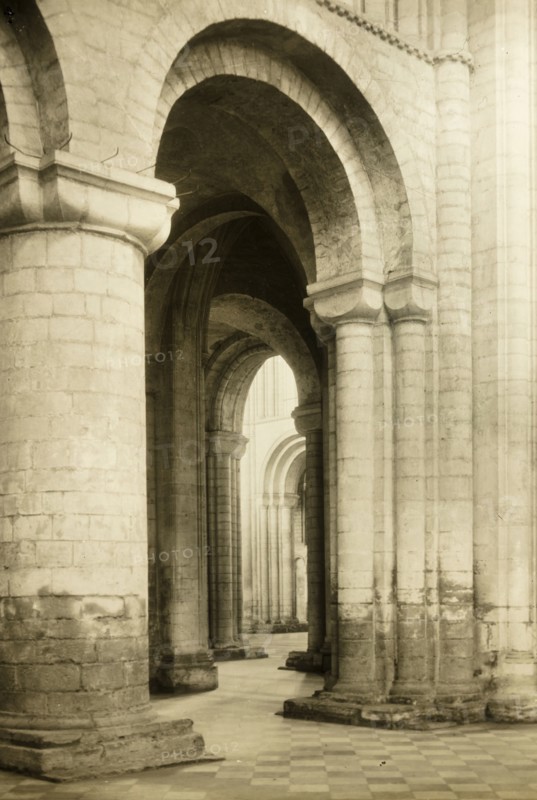 Ely Cathedral: North Transept into North Aisle, c. 1891. Creator: Frederick Henry Evans.