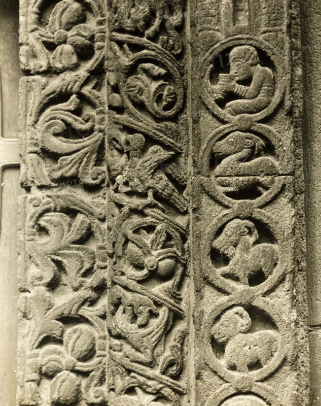 Ely Cathedral: Prior's Door, Side Details, c. 1891. Creator: Frederick Henry Evans.