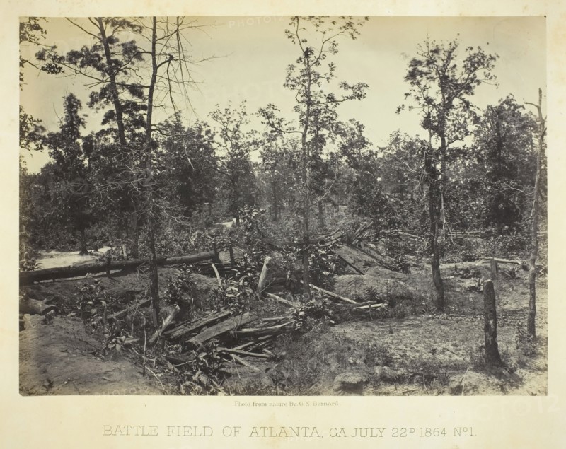 Battle Field of Atlanta, GA No. 1, July 22, 1864. Creator: George N. Barnard.