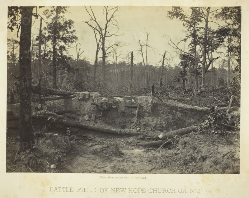 Battle Field of New Hope Church, GA, No. 2, 1866. Creator: George N. Barnard.