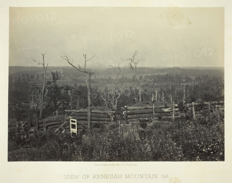 View of Kenesaw Mountain, Ga., 1866. Creator: George N. Barnard.