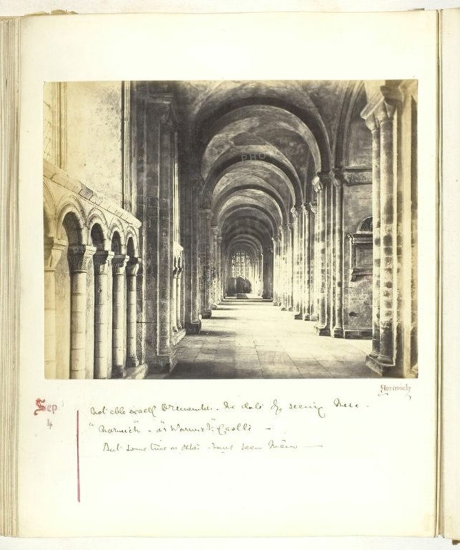 Untitled [cloisters], 1868.  Creator: Georgina Cowper.
