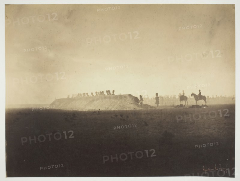Chalons Encampment: Maneuvers on October 3 (Camp de Châlons: manoeuvres du 3 octobre), 1857. Creator: Gustave Le Gray.