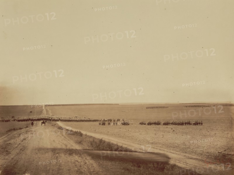 Maneuvers, Camp de Châlons, 1857. Creator: Gustave Le Gray.