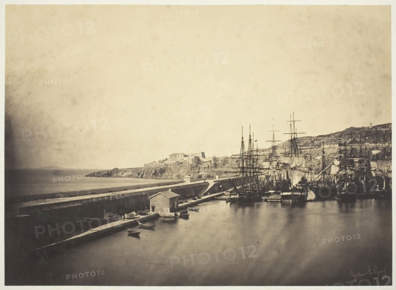 The Jetty at Sète, 1857. Creator: Gustave Le Gray.