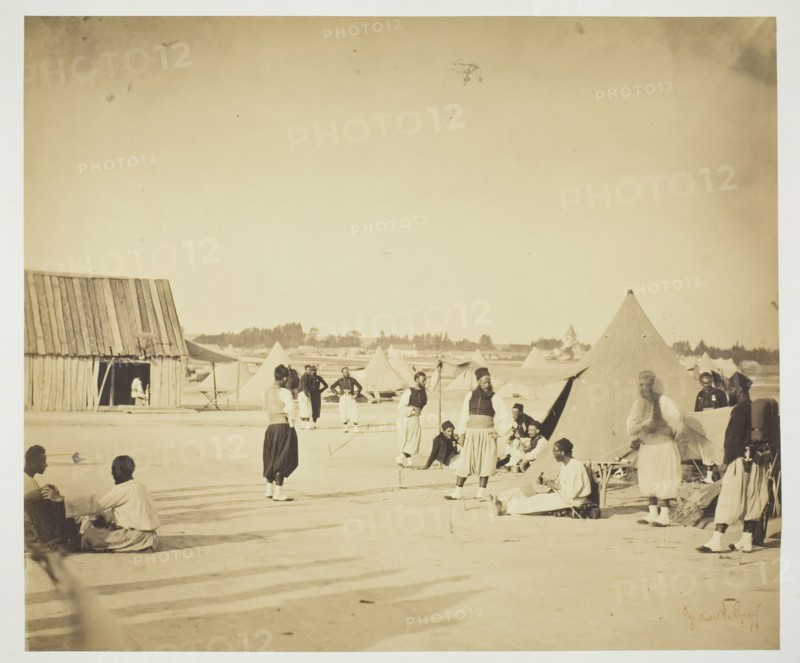 Untitled (Zouaves), 1857. Creator: Gustave Le Gray.