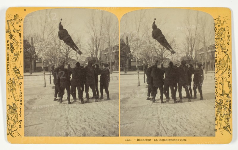 Bouncing, an instantaneous view, 1886/88. Creator: Henry Hamilton Bennett.