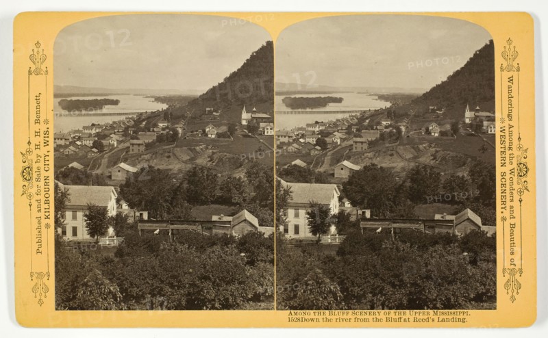 Down the river from the Bluff at Reed's Landing, 1889. Creator: Henry Hamilton Bennett.