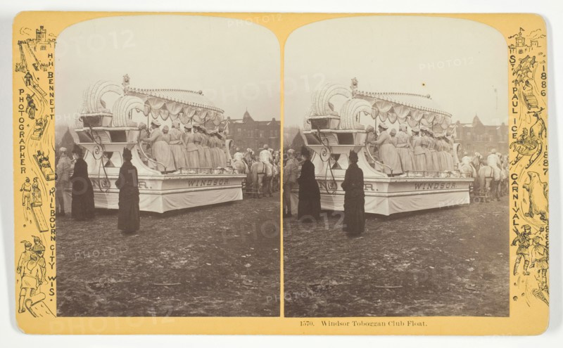 Windsor Toboggan Club Float, 1886/88. Creator: Henry Hamilton Bennett.