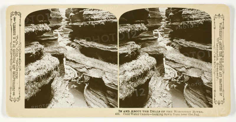 Cold Water Canon-looking down from near the Jug, 1870/1908. Creator: Henry Hamilton Bennett.
