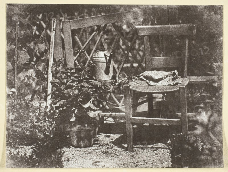 Chaise dans un Jardin, 1842/50, printed 1965. Creator: Hippolyte Bayard.