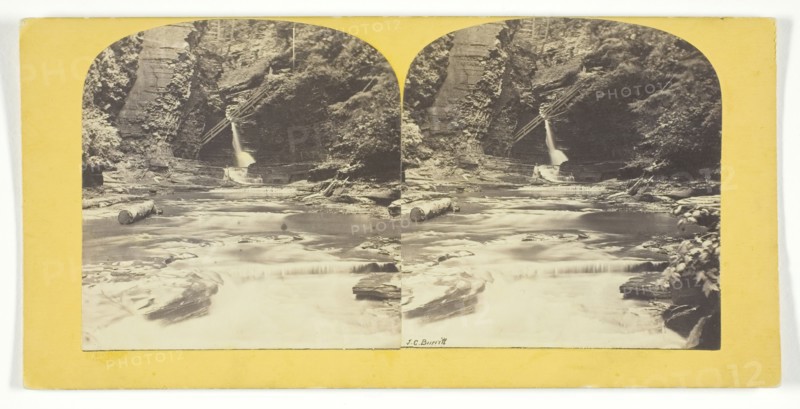 View in Freers, Glen of Watkins, N.Y., 1860/65. Creator: J. C. Burritt.