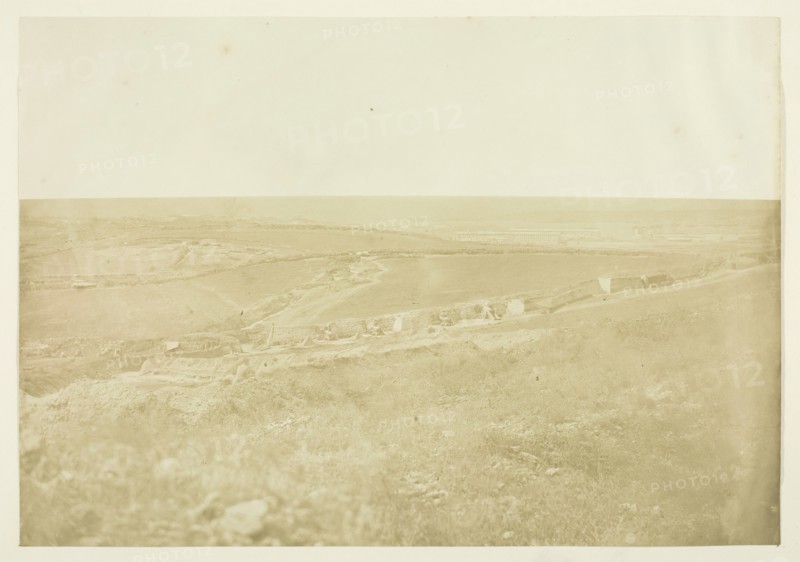 Batteries and Approaches of the English Right Attack upon the Redan, 1855. Creator: James Robertson.
