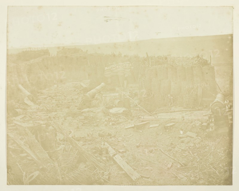 Battery in the Malakoff, 1855. Creator: James Robertson.