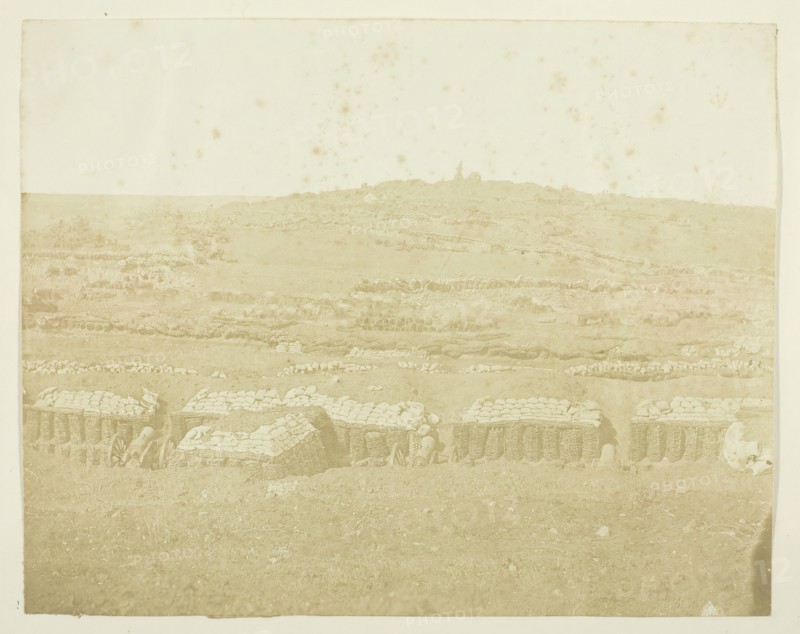French Batteries and Works, 1855. Creator: James Robertson.
