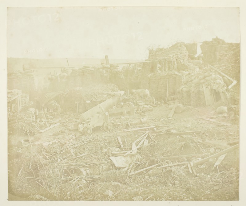 Interior of the Mamelon, 1855. Creator: James Robertson.