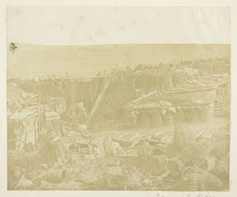 Interior of the Redan, 1855. Creator: James Robertson.