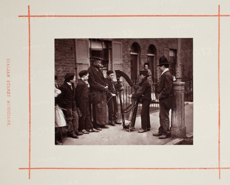 Italian Street Musicians, 1877. Creator: John Thomson.