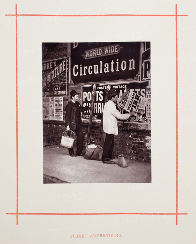 Street Advertising, 1877. Creator: John Thomson.