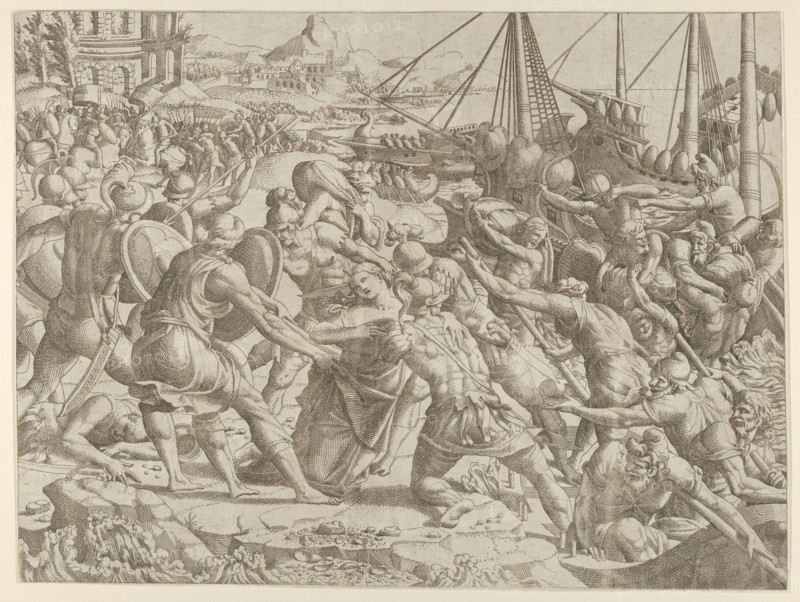 The Abduction of Helen, 1535-55. Creator: Jean Mignon.