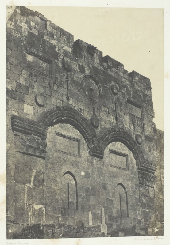 Jérusalem, Porte Dorée (Bab-El-Daharieh); Palestine, 1849/51, printed 1852. Creator: Maxime du Camp.