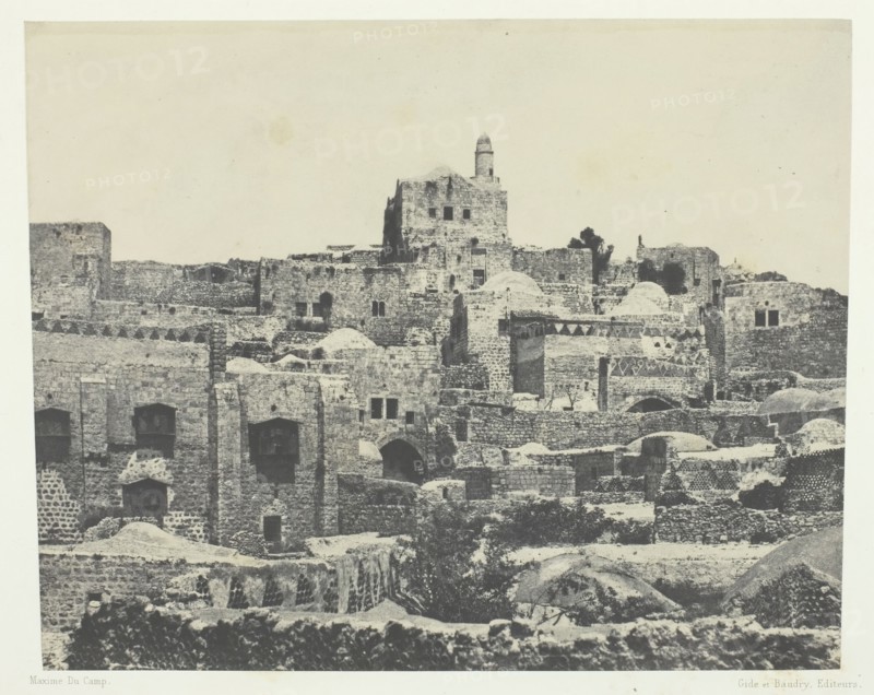Jérusalem, Quartier Occidental; Palestine, 1849/51, printed 1852. Creator: Maxime du Camp.