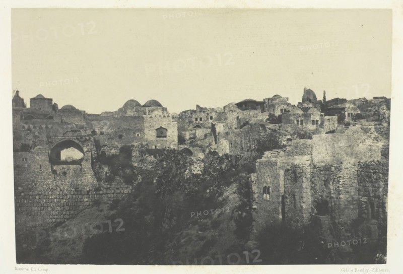 Quartier Occidental, Jérusalem; Palestine, 1849/51, printed 1852. Creator: Maxime du Camp.