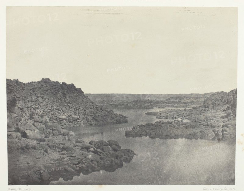 Sortie de la Première Cataracte, Haute-Egypte, 1849/51, printed 1852. Creator: Maxime du Camp.