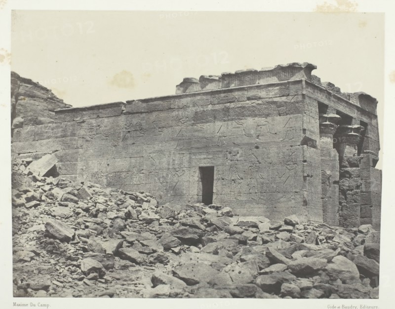 Temple De Dandour (Ancienne Tantour), Dédié à La Triade Osiris-Isis-Horus; Nubie, 1849/51. Creator: Maxime du Camp.
