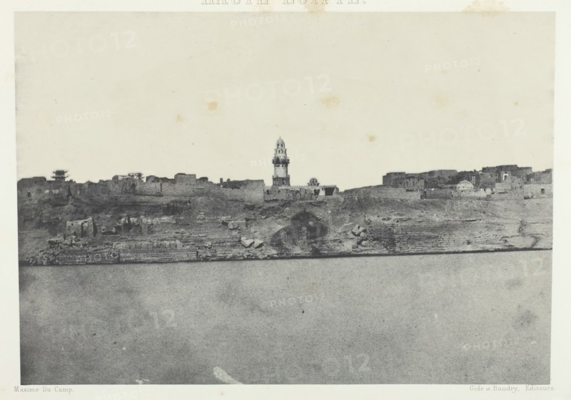 Vue Générale d'Esneh, Haute-Egypte, 1849/51, printed 1852. Creator: Maxime du Camp.