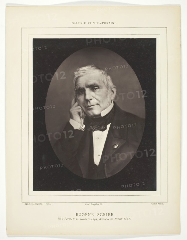 Eugène Scribe, c. 1858. Creator: Nadar.