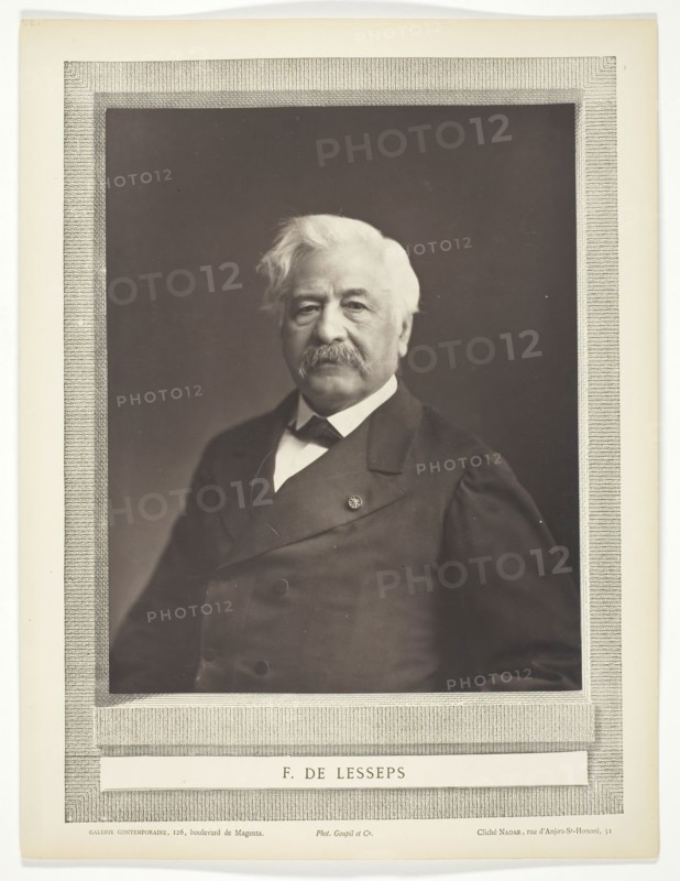F. de Lesseps, c. 1876. Creator: Nadar.