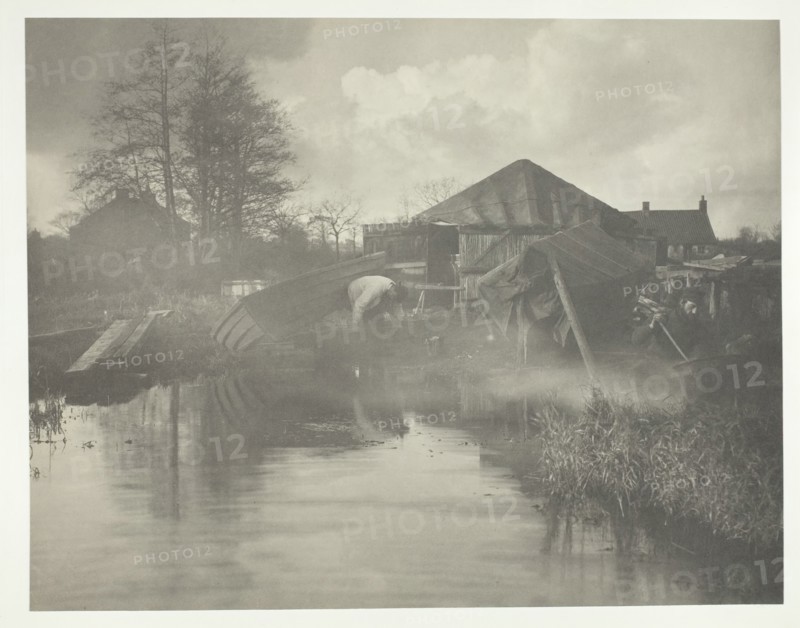 A Norfolk Boat-Yard, 1886. Creator: Peter Henry Emerson.