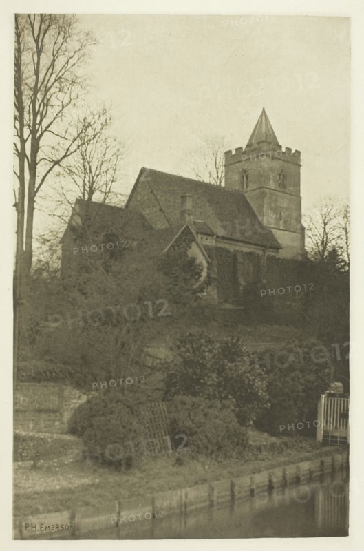 Amwell Church, 1880s. Creator: Peter Henry Emerson.