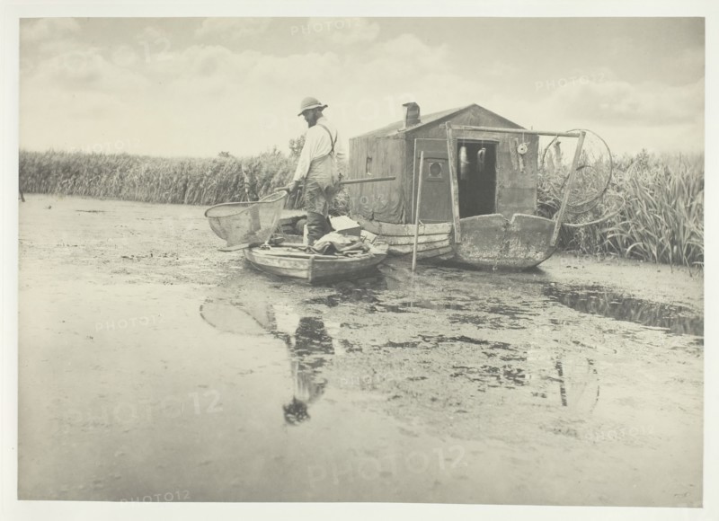 An Eel-Catcher's Home, 1886. Creator: Peter Henry Emerson.