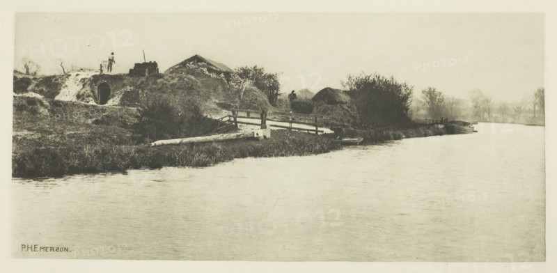 Brickfield on the River Bure (Norfolk), c. 1883/87, printed 1888. Creator: Peter Henry Emerson.