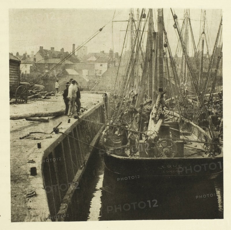 In Dock, 1887. Creator: Peter Henry Emerson.