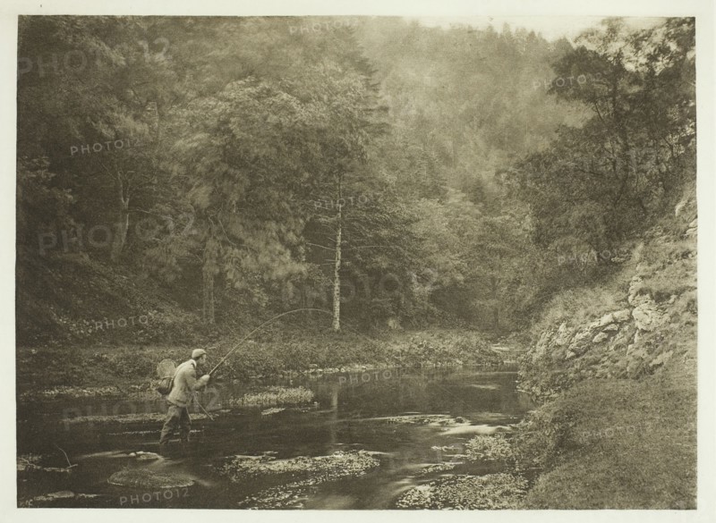 In Dove Dale. "Habet!", 1880s. Creator: Peter Henry Emerson.