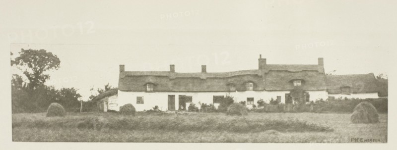 Norfolk Cottages, c. 1883/87, printed 1888. Creator: Peter Henry Emerson.