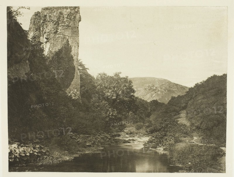 Pickering Tor, Dove Dale, 1880s. Creator: Peter Henry Emerson.