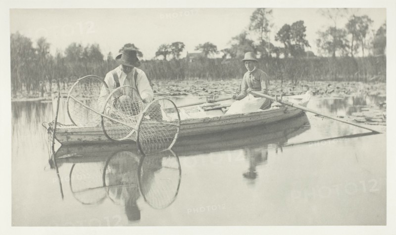 Setting the Bow-Net, 1886. Creator: Peter Henry Emerson.