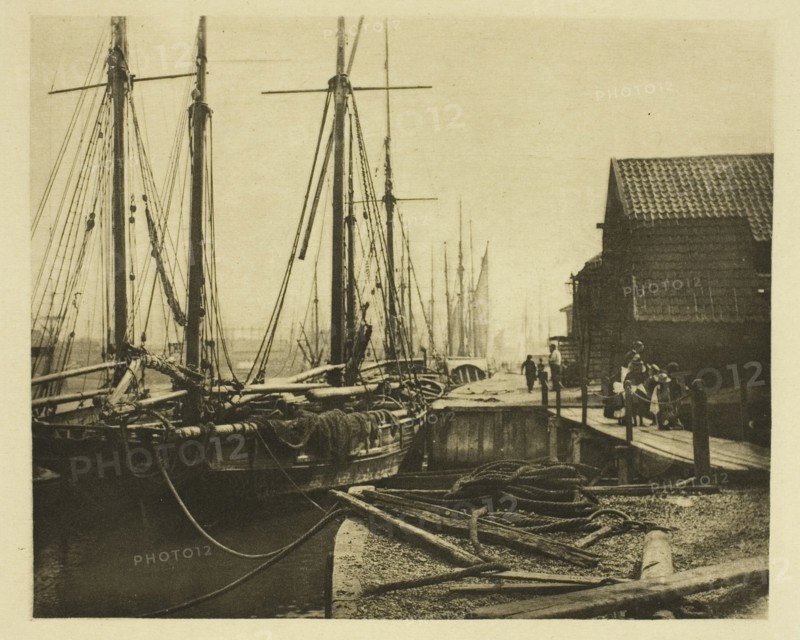 The Quays at Dinner-Time, 1887. Creator: Peter Henry Emerson.