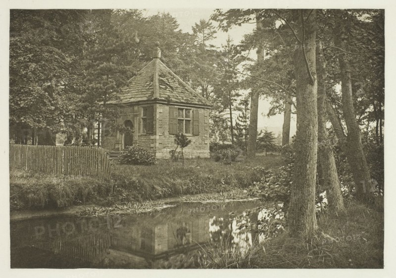 Walton and Cotton's Fishing House, Beresford Dale, 1880s. Creator: Peter Henry Emerson.