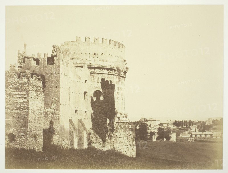 Untitled (Ruin of a Round Fortress Building), c. 1857. Creator: Robert MacPherson.
